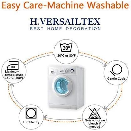 H.VERSAILTEX Super Stretch Individual Seat Cushion Covers Sofa Covers Couch Cushion Covers Slipcover Sets Thick Jacquard Textured Twill Fabric (2 Piece Medium Sofa Cushion Covers, Ivory)