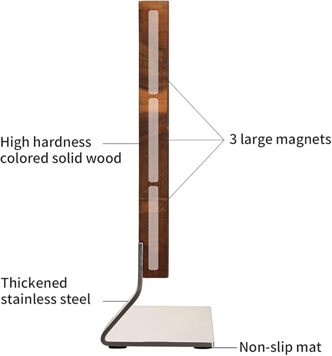 Magnetic Knife Holder - Magnetic Knife Block-Knife Magnet-Magnetic Knife Stand-Double Sided Magnetic Holder - Multifunctional Storage Knife Holder