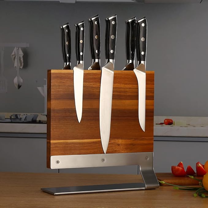 Magnetic Knife Holder - Magnetic Knife Block-Knife Magnet-Magnetic Knife Stand-Double Sided Magnetic Holder - Multifunctional Storage Knife Holder
