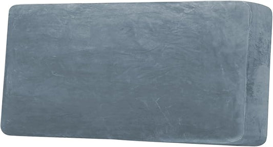 H.VERSAILTEX Velvet Stretch Individual Couch Cushion Cover Plush Cushion Slipcover for Loveseat Sofa Cushion Furniture Protector Seat Cushion Sofa Cover (1 Piece Sofa Cushion Cover, Stone Blue)