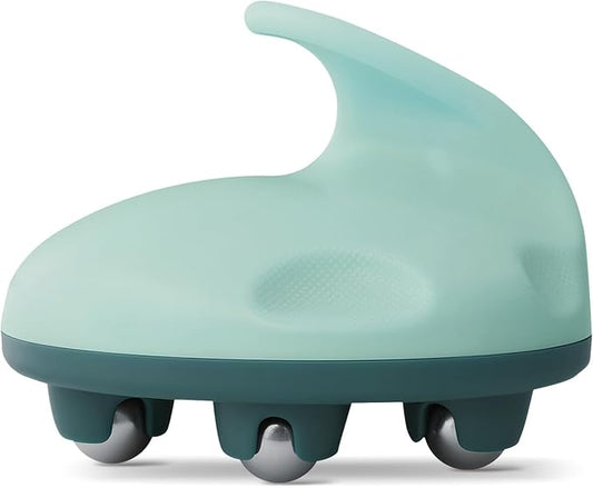 Lymphatic Massage Roller for Cellulite Remover Body Sculpting - Handheld Cellulite Massage Tool for Body Bloat Blood Circulation Lymphatic Drainage Green