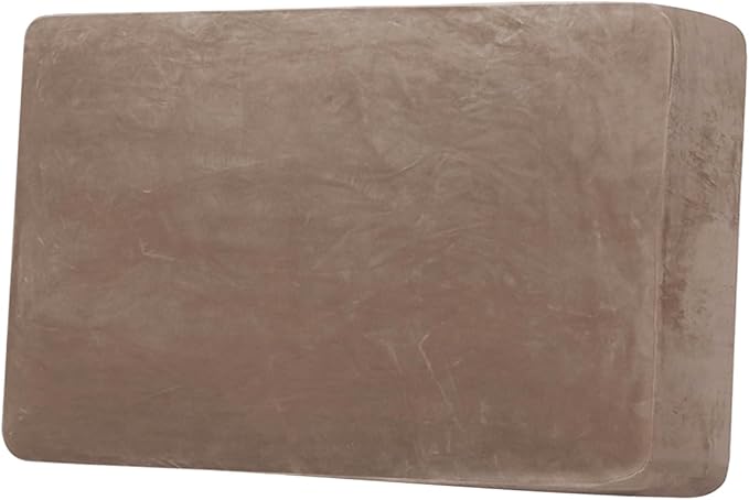 H.VERSAILTEX Velvet Stretch Individual Couch Cushion Cover Plush Slipcover for Loveseat Sofa Furniture Protector Seat Cover (1 Piece Loveseat Cushion Cover, Taupe)