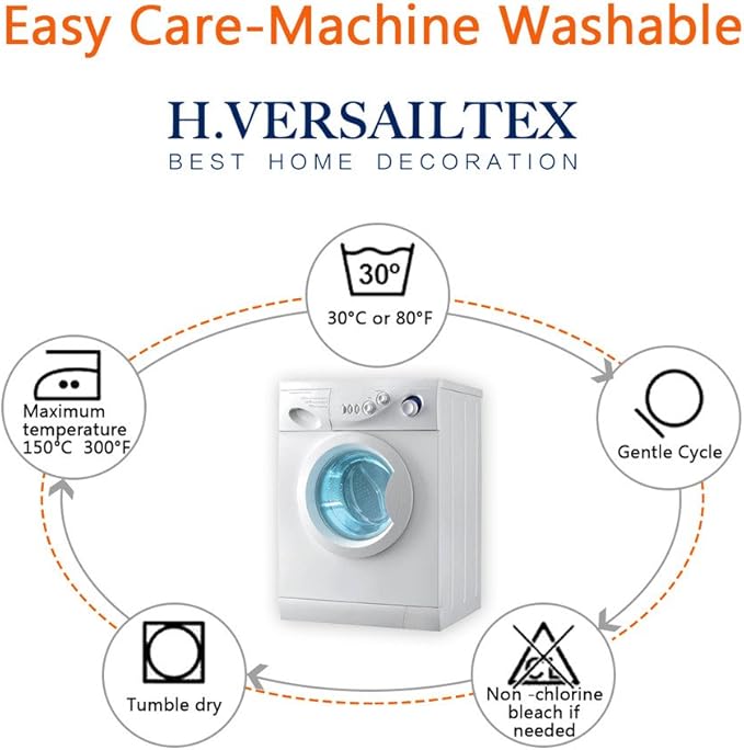 H.VERSAILTEX Blackout Room Darkening Thermal Insulated Grommet Window Curtain for Living Room, Light Sage,52x63-inch,Sold by 2 Panels