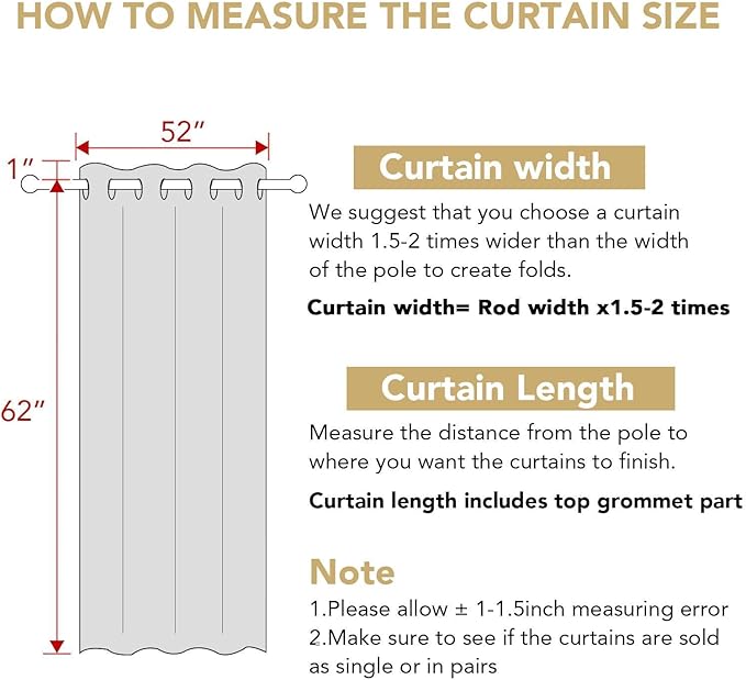 H.VERSAILTEX Window Treatment Blackout Thermal Insulated Room Darkening Solid Grommet Curtains/Drapes for Bedroom (Set of 2 Panels,52 by 63 Inch Long,Plum Purple)