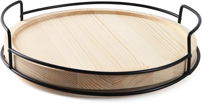 10" Wooden Lazy Susan,Round Wooden Lazy Susan Organization for Dining Table,Storage for Dining Table,Home Decor,Spices Organizer,1PC