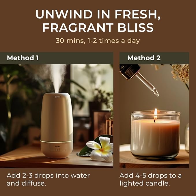 Gya Labs Frangipani Essential Oil for Diffuser - 0.34 Fl Oz - 100% Pure Natural Frangipani Oil for Skin, Face, Aromatherapy & Candle Making Scent