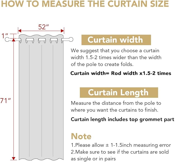 H.VERSAILTEX Ultra Soft Microfiber Thermal Insulated Antique Copper Grommet Blackout Curtains/Window Treatment Draperies 52 by 72 - Inch for Living Room/Bedroom,Set of 2 - Storm Blue