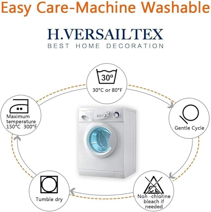 H.VERSAILTEX Super Stretch Individual Chaise Cover Sectional Couch Covers for L Shaped Sofa Both Left/Right Featuring Thick Jacquard Textured Twill Fabric (1 Piece Chaise Cover Large, Porcelain)