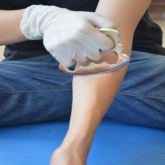 Gua sha Tool gua sha Stainless Steel iastm Tool Gussha Massage Tool Muscle Scraping Tool for Soft Tissue Therapy and Reduce Arms,Back, Legs, Neck Muscle Pain(zh)………