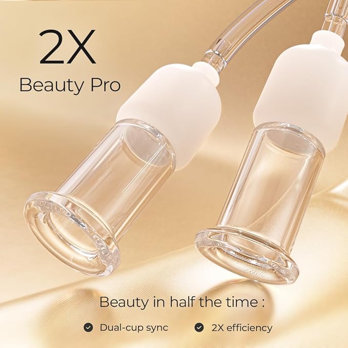 6Pcs Electric Facial Cupping Therapy Set Glass, 3 in 1 Gua Sha Facial Tools Face Cupping Massage for Eye Neck Skin Care, 3 Size Vacuum Suction Cups for Cellulite, Puffiness Reduction