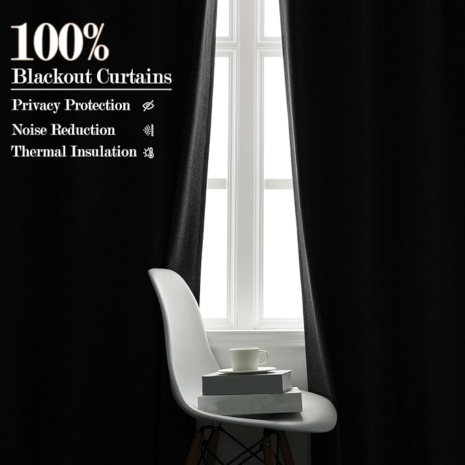 120" Wx108 L Linen Room Divider Drapes for Doorway/Glass Window/Sliding Door/Patio, Extra Wide Pinch Pleated Full Blackout Curtains for Girls Boys Teen Kids Room, 1 Panel, Gray