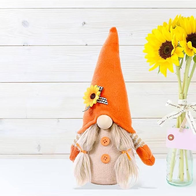Gnomes Plush Decorations,Fall Decor Fall Gnome Plush Decoration for Home,Handmade Swedish Tomte Doll Mr and Mrs Scandinavian Gnomes,Fall Home Decor Thanksgiving Gnome Table Decorations,Girl