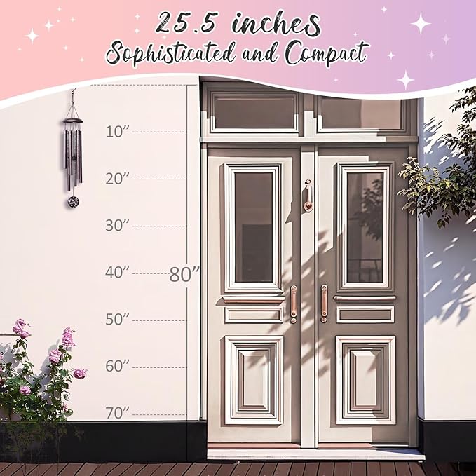 Gifts for Mimi, 25''Wind Chimes, Birthday Gift for Mimi from Grandkids, Mothers Day, Thanksgiving, Christmas Day Gifts Ideas for Love Rreminder