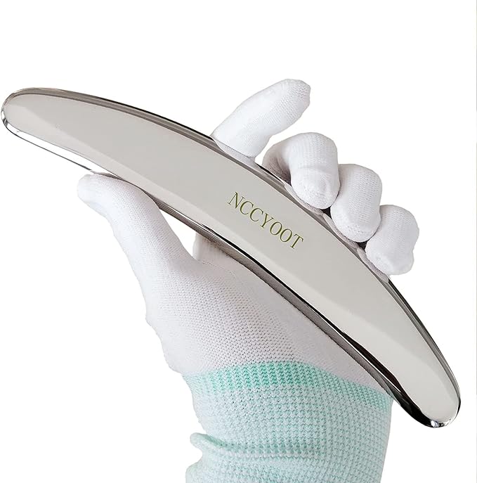 Gua sha Tool gua sha Stainless Steel iastm Tool Gussha Massage Tool Muscle Scraping Tool for Soft Tissue Therapy and Reduce Arms,Back, Legs, Neck Muscle Pain(zh)………