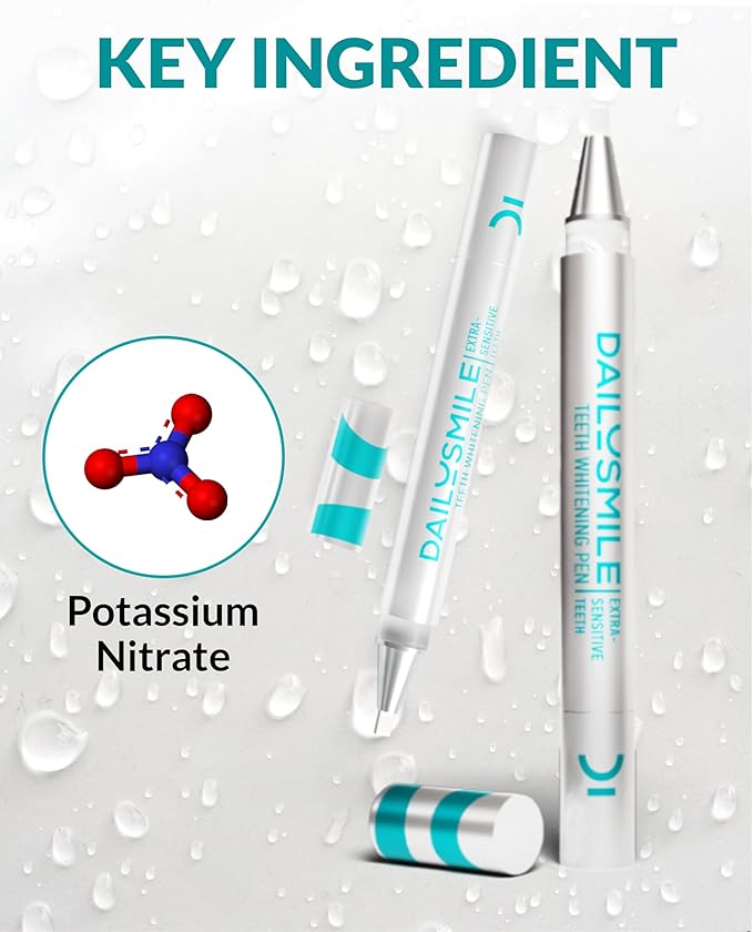 Teeth Whitening Pen, Gentle Teeth Whitening Gel for Sensitive Teeth, Tooth Whitener Kit, Effective Whitening Gel for Tooth Stains, Natural Instant Smile Whitening, Bright White Teeth-04 PK