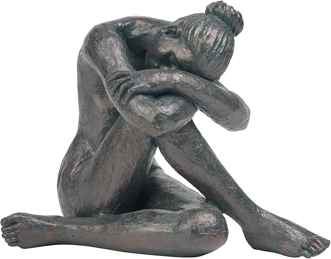 Guichifun Yoga Dancer Statue Home Decoration - Resin Sculpture Modern Creative Home Ballet Thinker Dancers Handicrafts Art Ware Home Décor Office Room Ornament Gifts 13.5 x 9.5 x 11.25 Inch