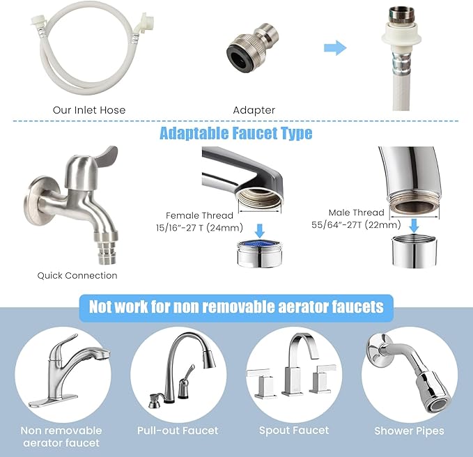 Giantex Portable Washing Machine, Full Automatic Washer and Dryer Combo, with Built-in Pump Drain 8 LBS Capacity Compact Laundry Washer Spin Dryer for Apartment RV Dorm