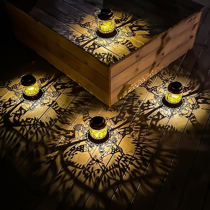 Gnomes Solar Lanterns Outdoor Waterproof,Hanging Solar Lights Gnome Gifts for Women Metal LED Decorative Light for Yard,Patio,Lawn,Tabletop,Pathway,Landscape,Garden Gnomes Decor