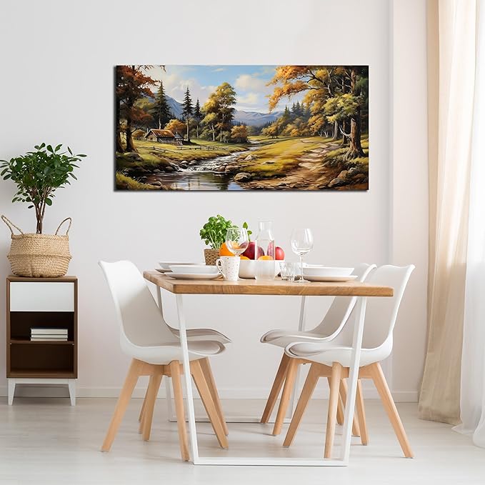 Natural Landscape Wall Art for Living Room Farmhouse Canvas Wall Art Prints Vintage Home Office Decor 20 x 40 Inch