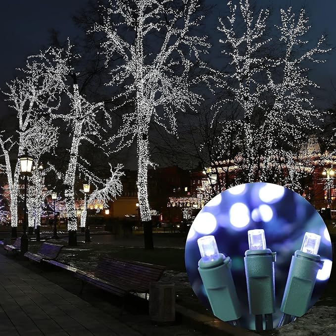 150 LED White String Lights - LED Christmas Decoration, Mini led Lights for Indoor Outdoor Home Holiday Party Wedding Independence Day Decoration