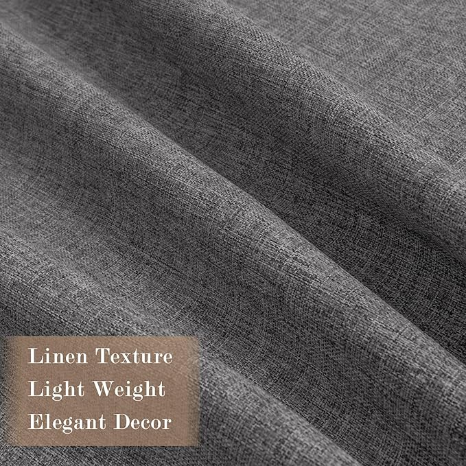 150 Inches Extra Wide Room Divider Draperies, Pinch Pleat Drapes, Absolutely Blackout Sliding Door Drapery, Total Privacy Ceiling Track Curtains, 150" W by 84" L, Natural Grey (1 Panel)