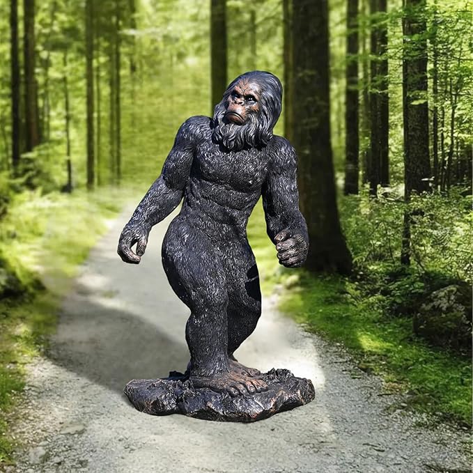 Garden Statues Bigfoot Yard Decor - Grandpa Yeti Large Lawn Products Birthday Decorations Life Size Sasquatch Figurine Resin Tall Outdoor Sculpture for Outside Patio Front Porch