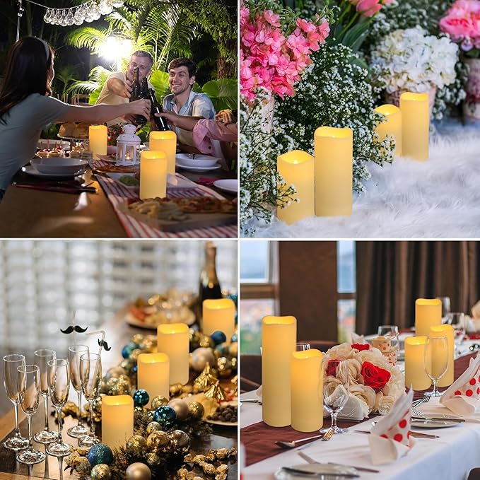 144-Pack LED Flameless Candles with Remote Control for Home and Special Occasions (Three Sizes)