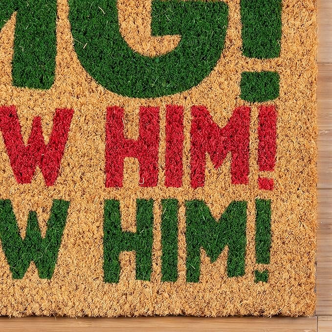 Gertmenian Paramount The Elf Coir Doormat - 2x3 Welcome Mat (2-Pack), Ideal for High Traffic Areas in Front Door, Garage, Entryway - OMG/Costume, 80025