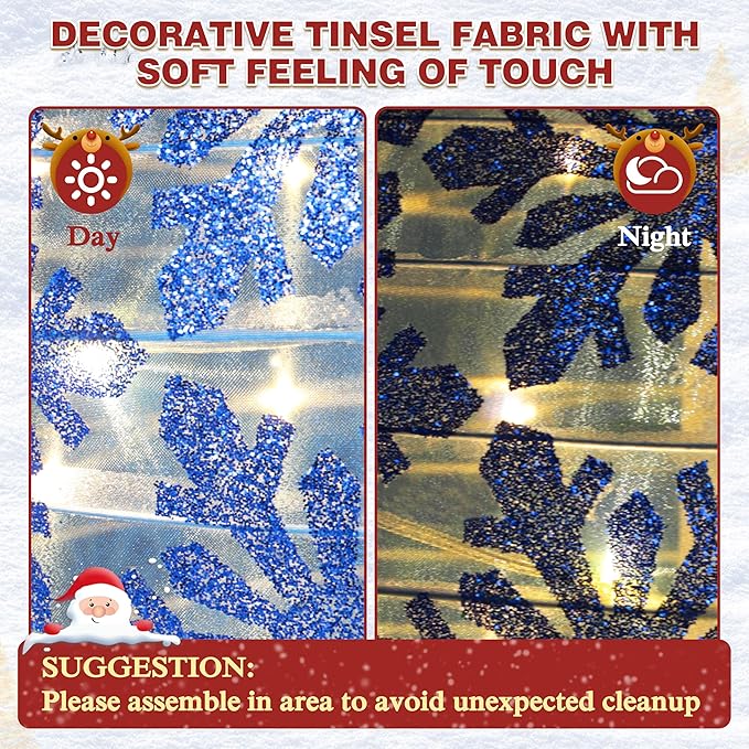 5FT Lighted Pop Up Stackable Ornaments for Christmas Decoration, 3D Pre-Lit Decor with 210 LED Lights with Easy Pop-Up Design, Freestanding Glittered Holiday Display for Outdoor, Indoor